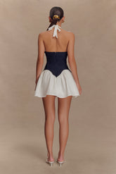 Merlyn Denim Cotton Mini Dress - Indigo Blue